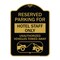 Signmission Reserved Parking for Hotel Staff Unauthorized Vehicles Towed Away Alum, 18" x 24", BG-1824-23097 A-DES-BG-1824-23097 - alternate 1